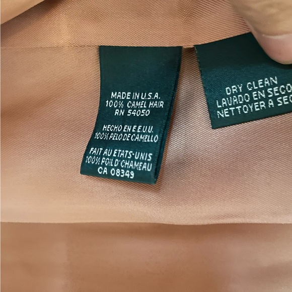 Ralph Lauren Camel Hair Blazer Jacket - Picture 2 of 7